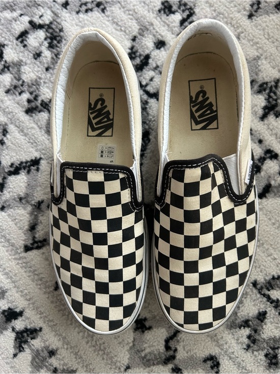 Vans Shoes - Vans Checkerboard Slip-On Sneakers - Black & White